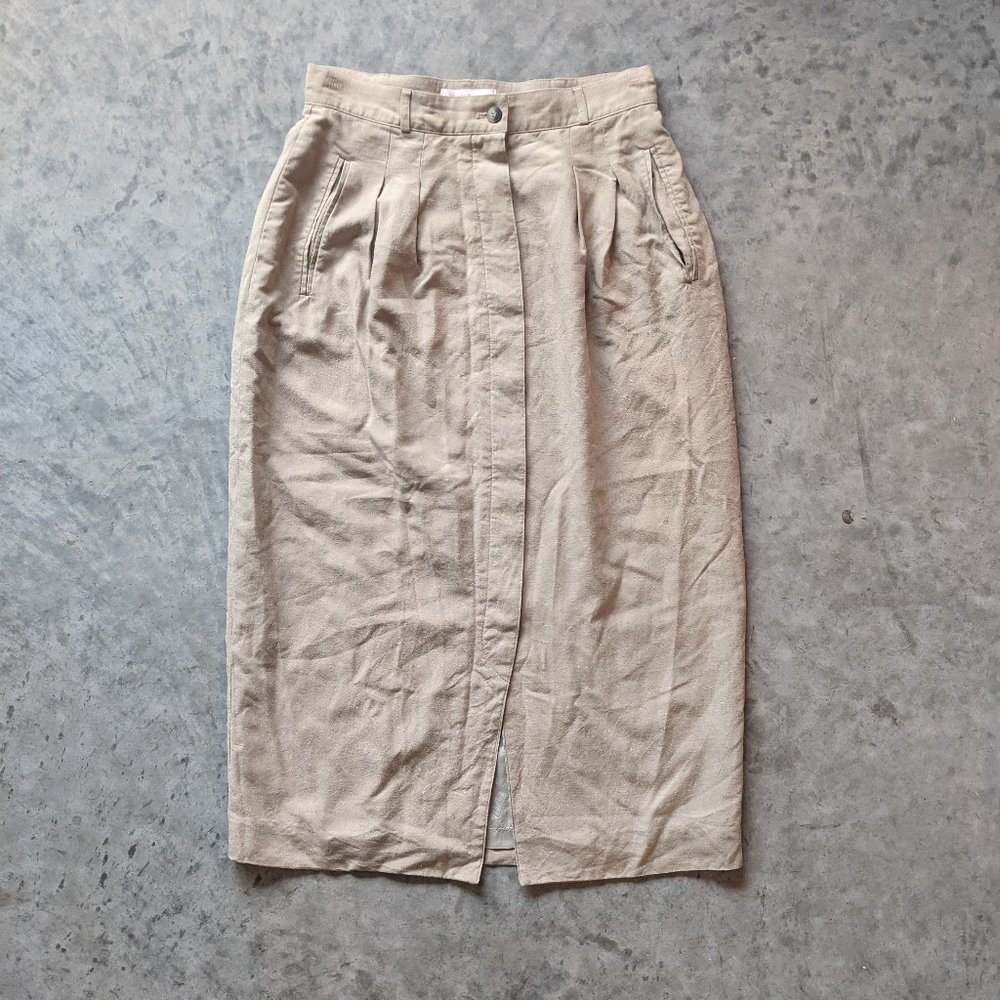 Liz Claiborne Midi Beige Skirt